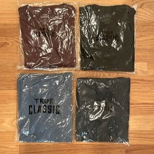 NWT True Classic Men’s V-Neck Tees Size X-Large 4-Pack